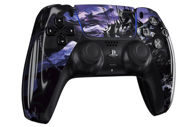 Chaos Knight PS5 Controller With Black Buttons and Back Shell - Image 2