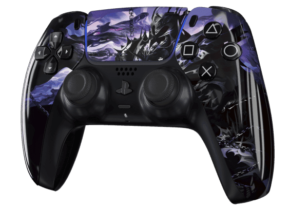 Chaos Knight PS5 Controller With Black Buttons and Back Shell - Image 3