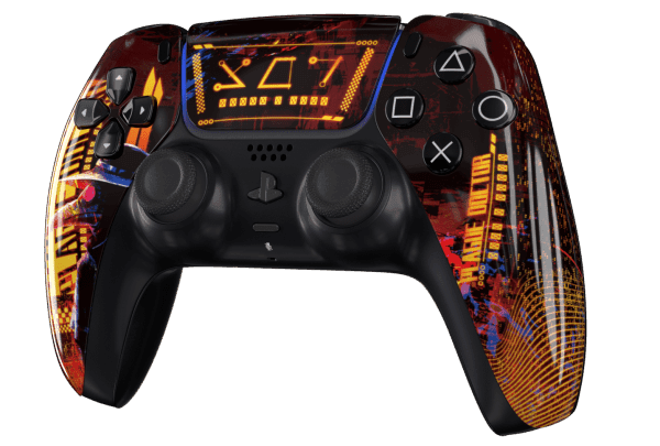 Cyber Plague PS5 Controller With Black Buttons and Back Shell - Image 2