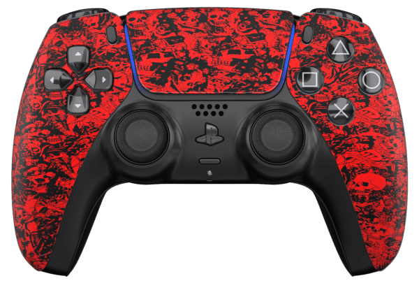pattern dishonor ps5 controller with black buttons