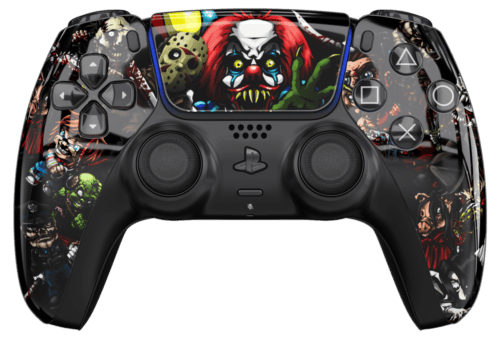 Shock Horror PS5 Controller with Black Buttons and Back Shell