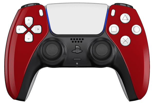polished red ps5 controller