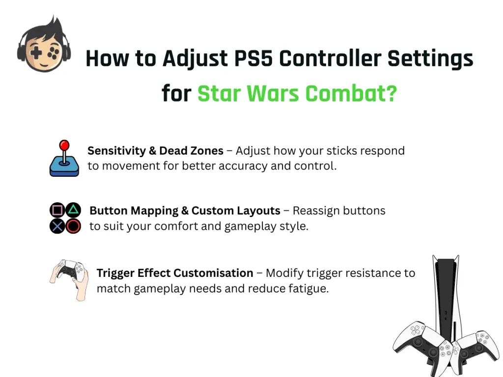 How to Adjust PS5 Controller Settings for Star Wars Combat