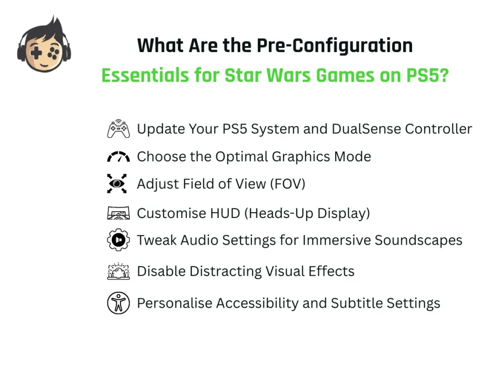 Pre-Configuration Essentials for Star Wars Games on PS5