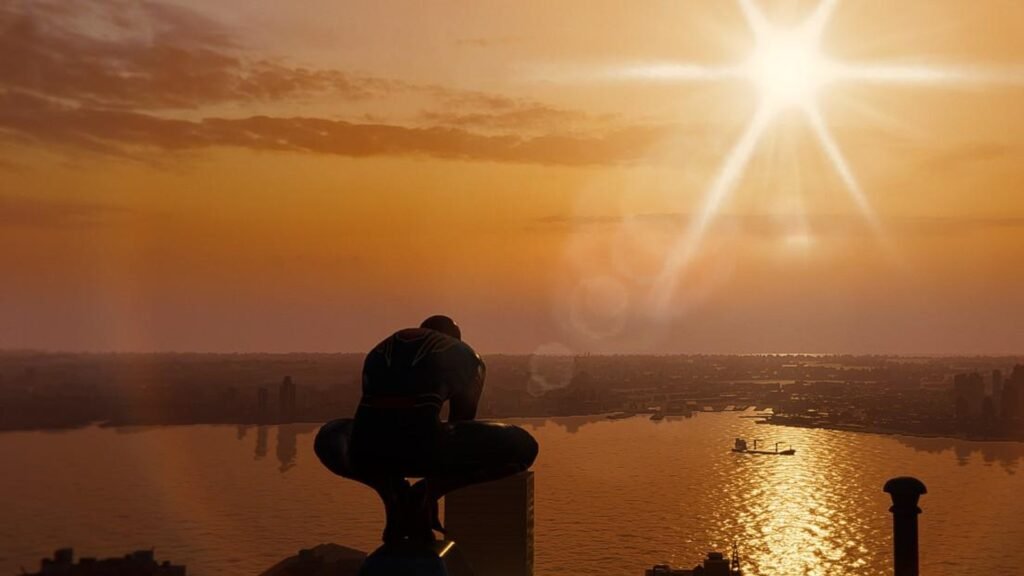 Marvel Spider-Man 2 PS5 Pro enhanced ray traced reflections at 60fps in Pro Performance RT mode