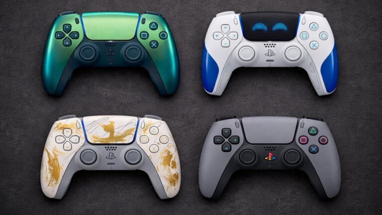 Best limited edition PS5 DualSense controllers in 2026 including PlayStation 30th Anniversary Ghost of Yotei Gold Astro Bot Joyful and Chroma Teal