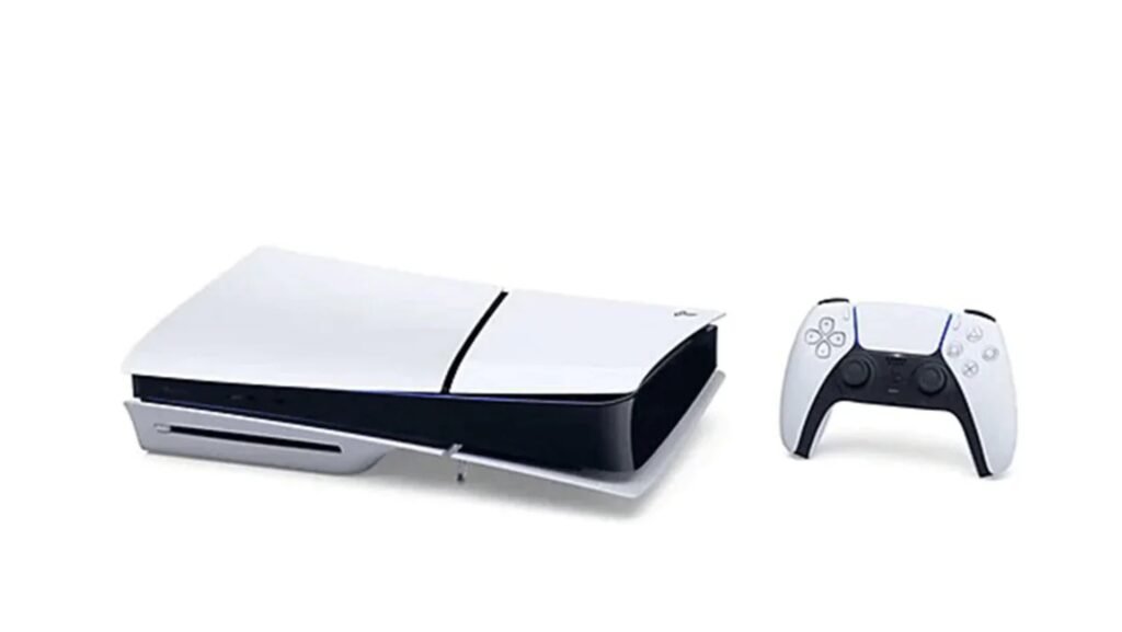 The PS5 Slimwith 1TB storage and an included disc drive