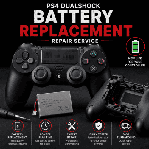 send-in, ps4, dualshock-4, playstation-controller, battery-replacement, charging-repair, controller-repair