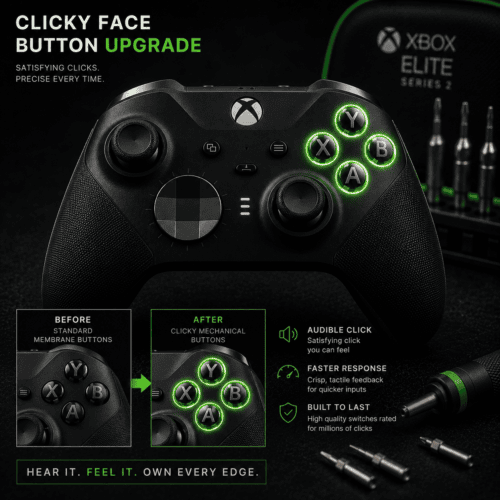 Xbox Elite Series 2 Clicky Face Button Upgrade