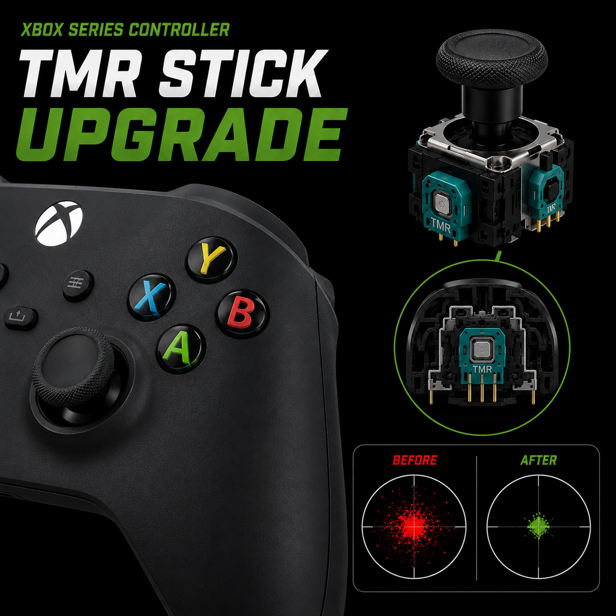 Xbox Series Controller TMR Stick Upgrade