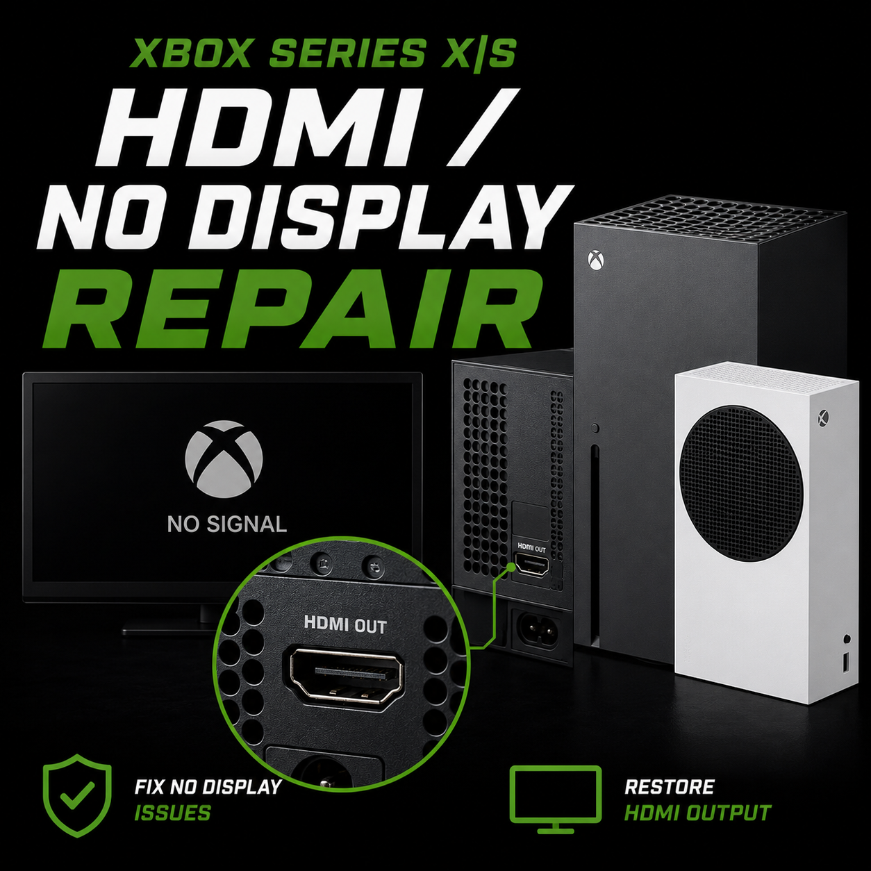 Xbox-Series-XS-HDMI-No-Display-Repair