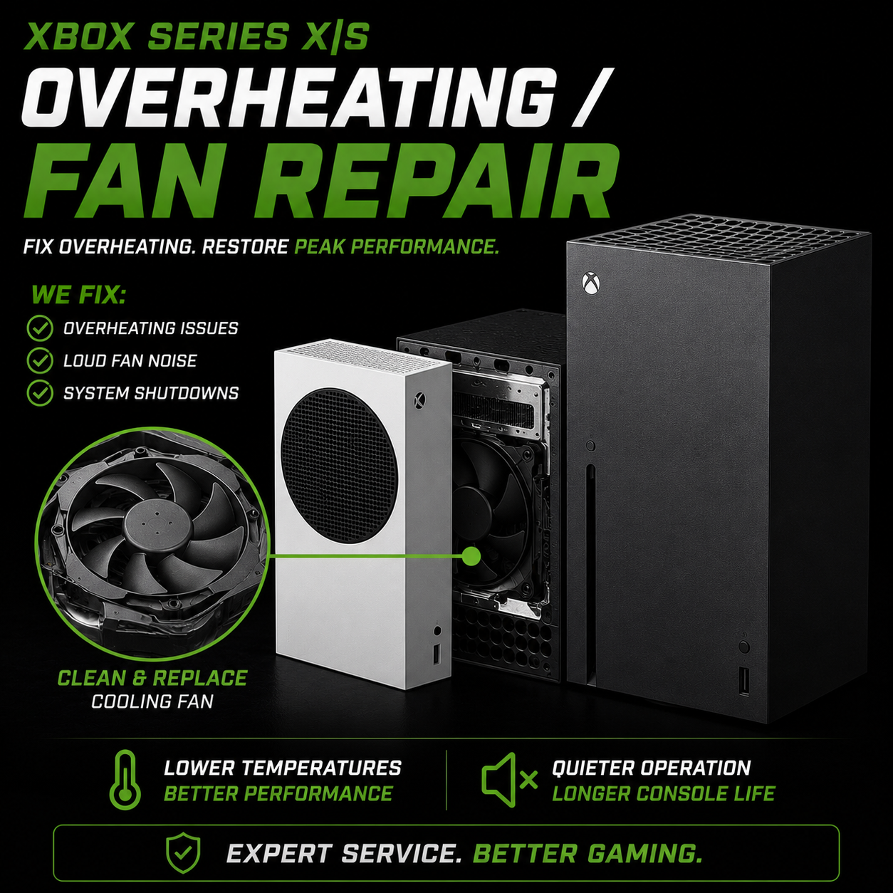 Xbox-Series-XS-Overheating-Fan-Repair
