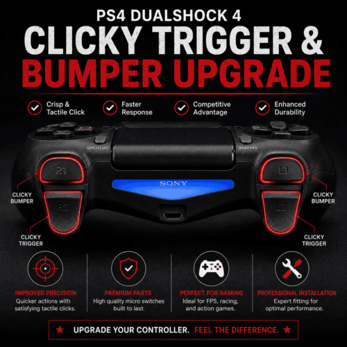 PS4 DualShock 4 Clicky Trigger & Bumper Upgrade