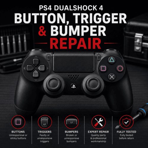 PS4 DualShock Button, Trigger & Bumper Repair