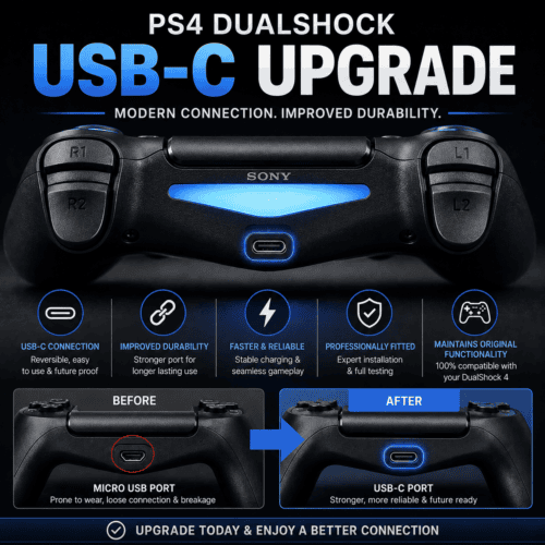 PS4 DualShock USBc Upgrade