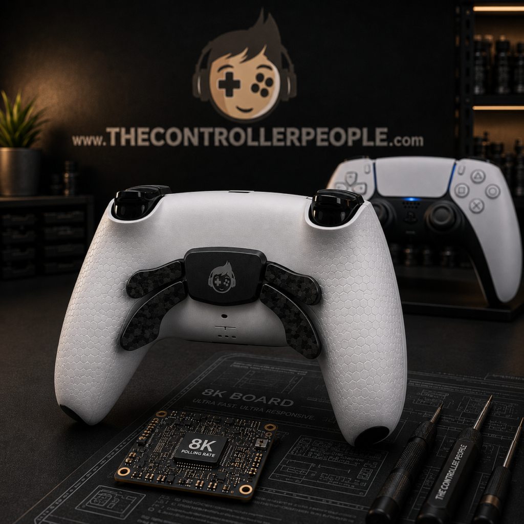 tcp shift pro ps5 controller white with logo