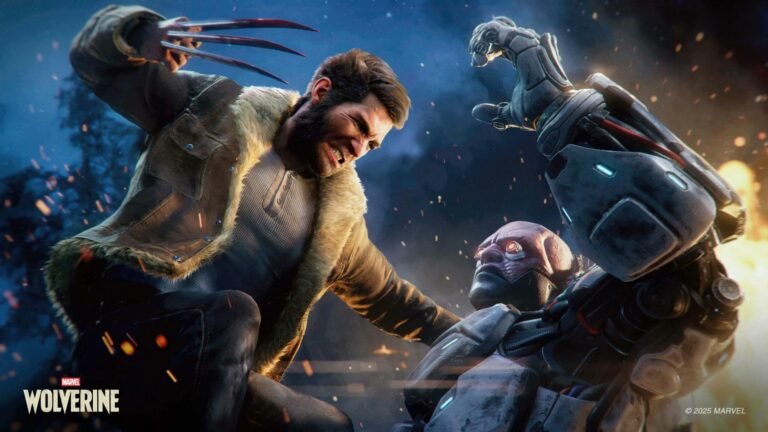 Marvel’s Wolverine PS5 key art with Logan claws out Insomniac Games 2026