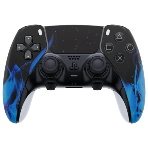 Blue Flames DualSense Edge PS5 Controller